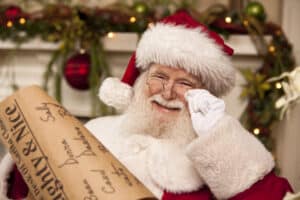 Pictures of Real Santa Claus's List He's Checking Twice
